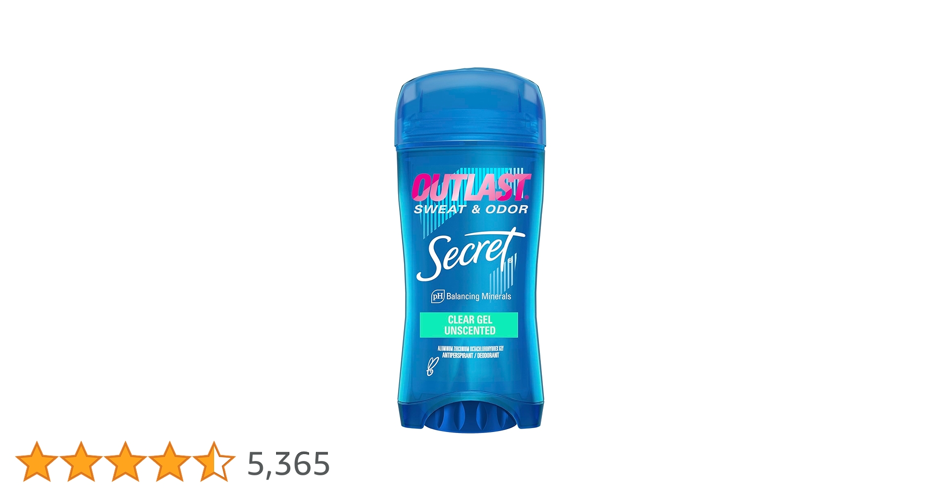 【新品】5本セット無香料  アウトラスト シークレット クリアジェル 73g お得な5本セット！】シークレット アウトラスト クリアジェル 無